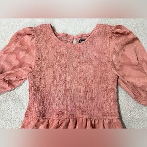 Merokeety Boho Floral Smocked Midi Dress